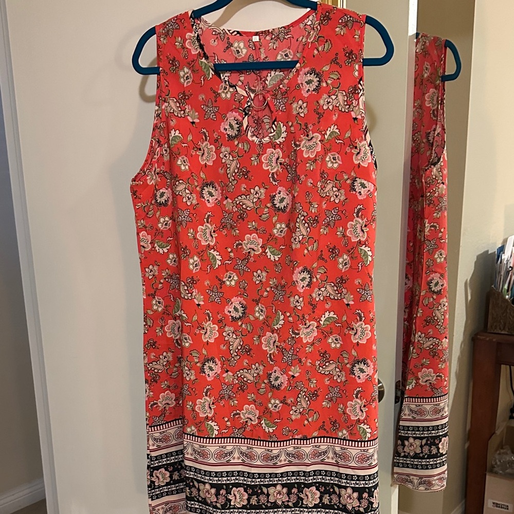 Floral Sleeveless Dress. New, never worn